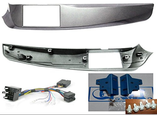G.M. Production - Mascherina Kit e comandi al volante adattatore DOPPIO 2 DIN ALFA GIULIETTA SILVER (interno misura massima verticale 101mm) …