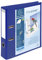 Exacompta 53789BE Präsentationsordner KreaCover PVC. 7 cm breit DIN A4 mit zwei Taschen innen und außen ideal für Angebots- und Unternehmenspräsentationen blau