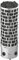Sauna Poêle Électrique Sawo Aries Round Tower Premium 3HE 7,5 kW avec Unité de Contrôle Intégrée: Thermostat et Minuterie 230V 1N / 400V 3N