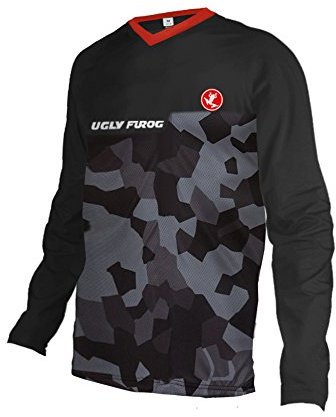 UGLY FROG Herren Long Sleeve MTB Trikot Kurzarm Herren Mountainbike Shirt Bike Fahrrad Jersey