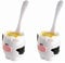 Joie Cow Egg Cup and Spoon Set, 2-Piece Soft-Boiled Egg Holder, White, 1 count