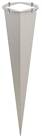 ledscom.de Garten-Erdspieß, für Gartensäulen, edelstahl, 40cm, 11 x 11cm