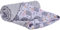 Medi Partners Krabbeldecke 100% Baumwolle 75x100cm doppelseitig multifunktional Minky Kuscheldecke für Kinderwagen weich flauschig (Bunte Igel mit grauen Minky)