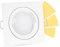 linovum® LED Einbaustrahler GU10 weiß eckig - GU10 LED 5W warmweiß - mit fourSTEP Dimmen ohne Dimmer Deckenspot Einbauleuchte