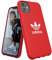 adidas Handyhülle Entwickelt für iPhone 11 Hülle, Fallgeprüfte Hüllen, stoßfeste erhöhte Kanten, Original Schutzhülle, Scharlachrot