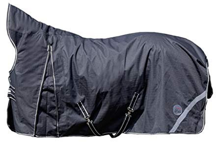 HKM Highneckdecke Fliegendecke Schwarz 140