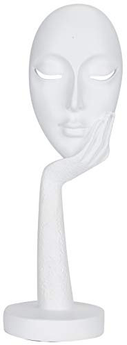 Garosa Harz abstrakte Gesicht Statue abstrakte Charaktere Handwerk Ornamente Frauen Gesicht Kunst Skulptur Meditierende Statue Dekor für Home Office Dekorationen