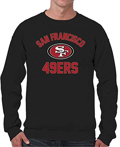 Team Fan Apparel NFL Gameday Fußball-Sweatshirt für Erwachsene, Rundhalsausschnitt, Baumwollmischgewebe, hält warm, bequem und stilvoll am Spieltag