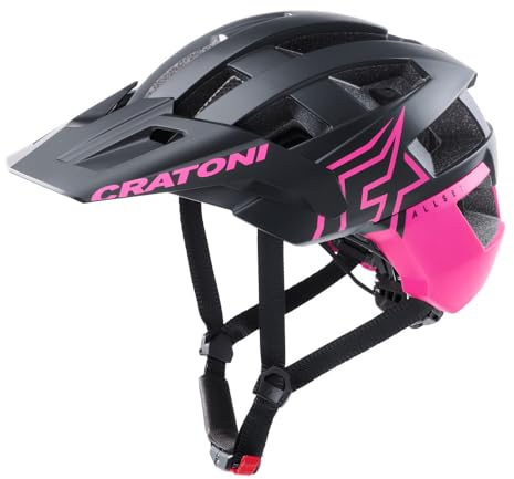 Cratoni Unisex – Erwachsene Allset Pro Helme, Schwarz/Pink Matt, M
