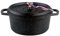 KAMBERG - 0008196 - Cocotte Ø 28 cm Ronde Noire - Fonte d'aluminium - Revêtement pierre - Tous feux dont induction - Sans PFOA