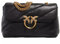 PINKO Love Puff Classic Cl Sheep Nap Nero Antique Gold Taglia Unica