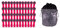 BellaCott Lot de 48 pinces à linge en coton avec plumes en acier inoxydable Rose