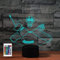 SUPERRUIDALONG 3D Eishockey Torwart Fernbedienung 16 Farben Nachtlichter Illusion Acryl LED Tisch Nachttischlampe Kinderzimmer Schreibtisch Dekoration Geburtstagsgeschenke Spielzeug für Kinder