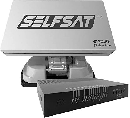 [Test : Excellent*] Selfsat Snipe BT Grey Line Twin – Antenne de Camping Automatique avec Commande iOS/Android