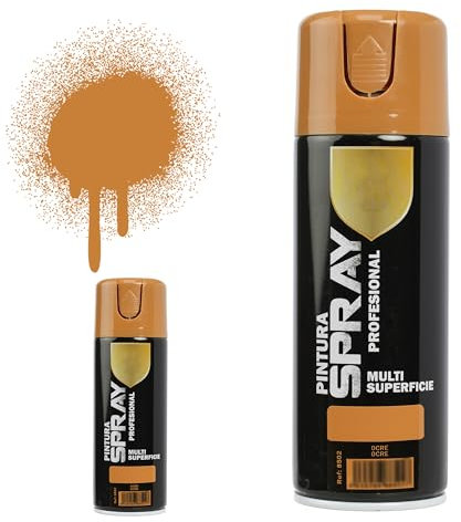 H HANSEL HOME Pintura Spray Ocre 400 Ml - Pack de 2 Unidades