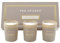 Ted Sparks Tonka & Pepper Taupe Mini Kerzen Geschenkset 3er Set, TED-GB-C07
