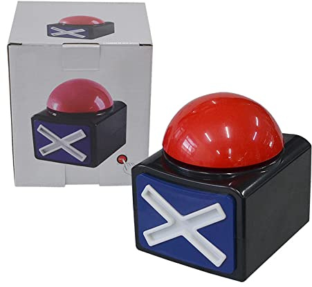 Hsthe Sea Zumbadores de Juego con botón de zumbador de Sonido con Botones de Juego de Preguntas de Luces Noche de Juegos y el Aula, etc.