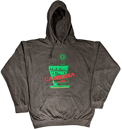 Dead Kennedys Kapuzenpullover Holiday in Cambodia offiziell Unisex Charcoal Grau XL
