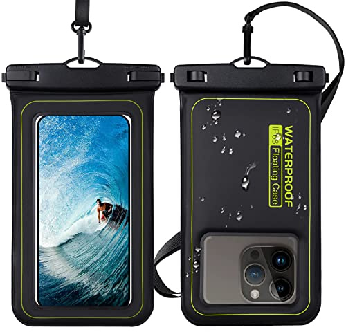 Wasserdichte Handytasche 19.1 cm, IPX8 Unterwasser-Handy-Trockentasche, Halter für iPhone 14, 13, 12, 11 Pro Max XS Plus XR X Galaxy Samsung S22, Handyschutz für Urlaub, Strand, Surfen, Skifahren