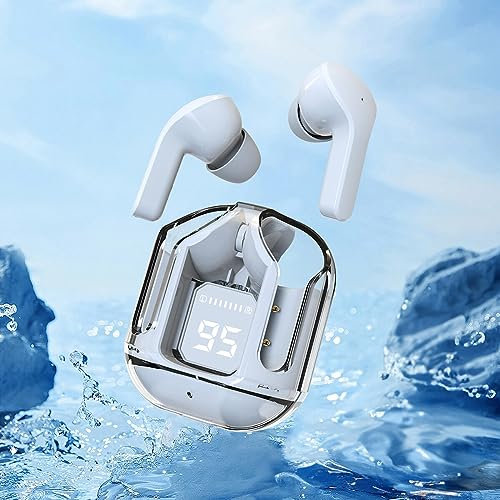 Auricolari senza fili Bluetooth 5.3 IPX4 impermeabile in-ear cuffie 30 ore di riproduzione con caricabatterie Sound Headset per connessioni a lunga distanza