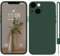 HGH für iPhone 13 Mini Hülle Silikon mit Lanyard, Handyhülle für iPhone 13 Mini Case Dünne Rundumschutz mit Weichem Microfiber-Innenfutter Kratzfest Schutzhülle für iPhone 13 Mini 5.4 Dunkel Grün