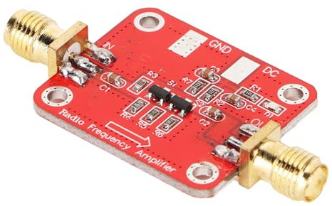 Amplificador de Banda Ancha RF de Alta Ganancia, Amplificador de Banda Ancha RF PCB de VSWR bajo +12V 10KHz‑100MHz para Radio