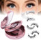 GEMERRY 2 Paare Magnetische Wimpern Magnetische Wimpern ohne Eyeliner Künstliche Wimpern Magnetisch Wiederverwendbar Natürlicher Look mit 1 Stk Zange（B01)