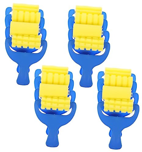 FOYTOKI 12piezas Pinceles De Esponja para Niño Niña Rodillos De Pintura Coloridos para Dibujo y Manualidades Herramientas Seguras y Ligeras para Pequeños Artistas Casa Escuela