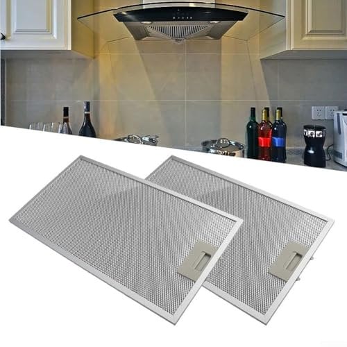 Cooker Hood Filters, Range Hood Filter Replacement Parts, Aluminum Range Hood Grease Filter For HOWDENS LAMONA Cooker Hoods Set Of 2, Dimensions 460X260mm