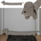 Boudin de porte chien | 85 x 20 x 10 cm marron polyester | Rouleau anti-courant d'air pour fenêtres et portes (1 boudin de porte marron)