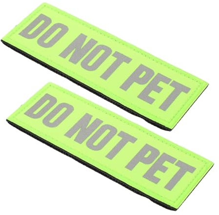 Hohopeti 2stücke Reflektierende Nylon-Patches Für Diensthunde-zubehör Hundegeschirr-aufnäher Leicht Erkennbar Abnehmbar Für Mehrere Hunde Oder Aufgaben Als Aufnäher Für Rucksäcke
