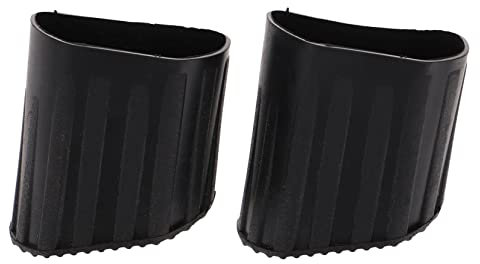 Veemoon 4 Pièces Tapis D'échelle Repose-pied Autocollants Chapeau D'échelle Poignées Oignon Coussin De Escabeau Embouts D'échelle à Coulisse Ajustable Rester Fin Caoutchouc Black