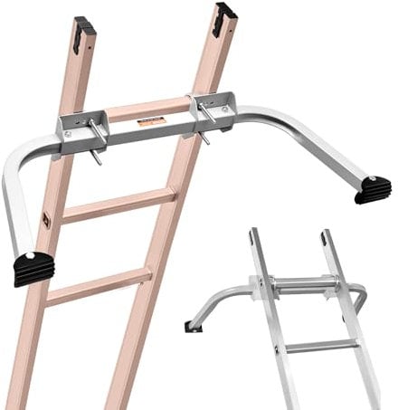 VEVOR Leiterstabilisator 920x313x110 mm, Abstandshalter für Ausziehleitern, Flügelspann-/Wandleiterzubehör für Dachrinnen, Wandleiter-Abstandshalter, rutschfeste Gummifüße, Tragkraft: 150 kg