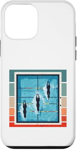 Athlètes de course en piscine couloirs d'eau sports Coque pour iPhone 12 mini