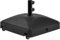 Abician Pied de Parasol Carré à roulettes，Base de Parasol Remplie d'eau 37 L，Socle de Parasol Extérieur pour Mât de Parasol de 3,8 cm/4,8 cm Ø，Patio Jardin Terrasse Piscine Restaurant Noir
