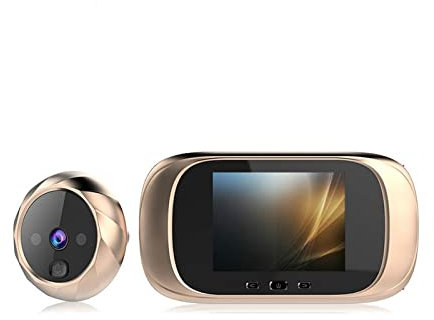 ZKLGS Videocitofono WiFi, Videocitofono LCD Digitale da 2,8 Pollici Spioncino Spioncino Telecamera di monitoraggio degli Occhi della Porta Campanello a 90 Gradi per la Sicurezza Domestica