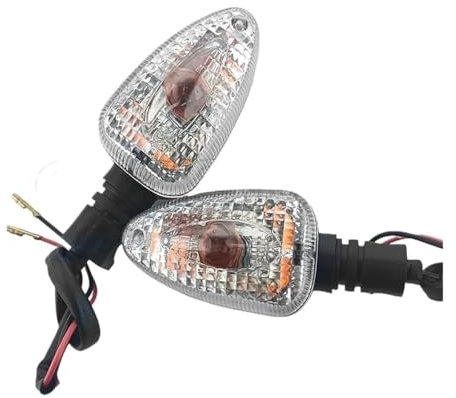 Intermitentes Moto para R1200GS K1200R F800ST F650GS F800S K1300S R1200R G450X Indicadores De Giro De Motocicleta Lámpara Indicadora De Luz Intermitente con Cable Señal De Giro Motocicleta(2)