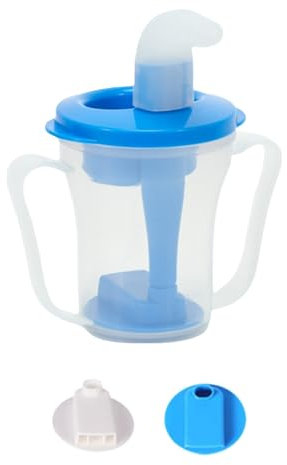 TIMIFUN Gobelet pour dysphagie, adapté aux personnes ayant des troubles de la déglutition. Il distribue 5 ml ou 10 ml de liquide à chaque fois, aide à prévenir les fausses routes. (A)