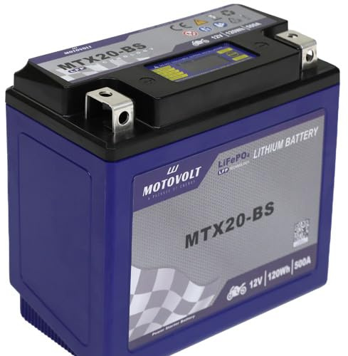 Motorradbatterie motoVolt Lithium MTX20-BS / YTX20-BS CCA:500A