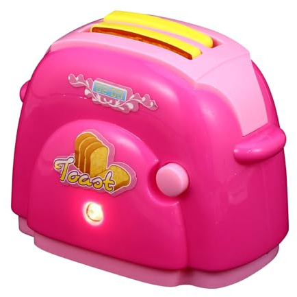 Parliky Simulation Toaster Toy for Boys and Girls Mini Kitchen Appliance Toy Pretend Play for Girls Age Playhouse