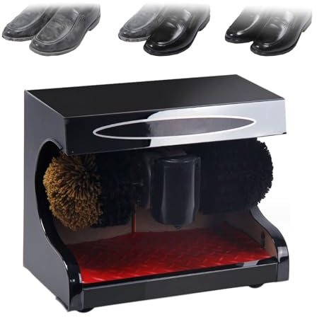 Elektrische Schuhputzmaschine, Automatische Poliermaschine mit Kugelbürste für Haushalt und Gewerbe