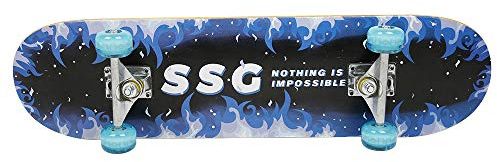 Skateboard 31 Zoll für Kinder und Jugendliche ab 7 Jahre, 7-lagiges Ahornholz Deck, ABEC-7 Kugellager, Aluminium Trucks, 85A PU Rollen, Komplett Board für Anfänger