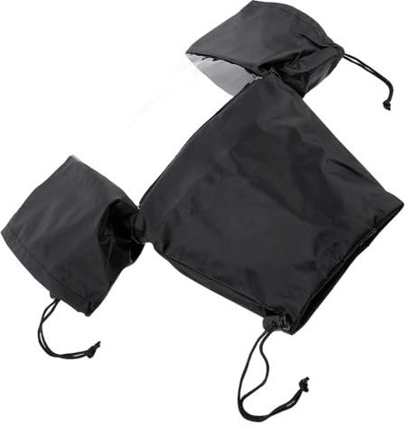 HEALEEP Waterproof Easy Adjustable Camera Cover Dslr Sleeves with Rain Control Black Protective and for Photography Use and Lenses