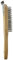 HARD WIRE BRUSH. HARD WOOD. METAL BRISTLES. SCRAPER. HANG HOLE. 4 ROW. SCRATCH.