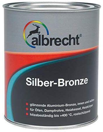 Albrecht – Silberbronze 750 ml Ofenfarbe glänzend heizkörperlack