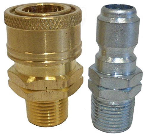 Ultimate Washer UW11-PW427B 3/8-Inch Quick Connect Pressure Washer Adapter Set, Max Pressure 5000 PSI Rating