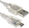 kenable CLEAR USB 2.0 A To MICRO B Data and Charger Cable 24AWG 3m with Ferrite [3 metres]