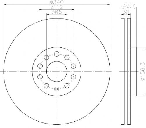 TMD Friction Services 92229805 Brake Disc