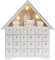 PIONEER-EFFORT Adventskalender aus Holz, 45,7 cm, mit 24 Schubladen und LED-Lichtern, Countdown bis Weihnachtsdekoration
