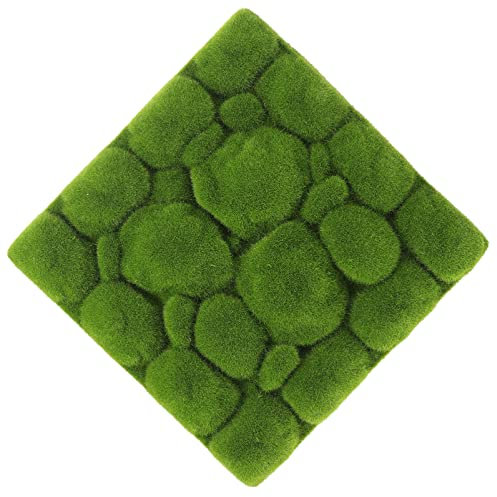HEALLILY Moos Wanddeko Wandbild Moosmatte Lebende Mooswand Grün Deko Moos Künstliche Pflanzenbild 3D Wandplatten Paneele Wandverkleidung Künstliche Moosbild für Aquarium Wanddekoration